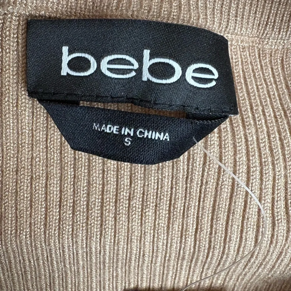Bebe Tan Ribbed Knit Sweater - Picture 6 of 8